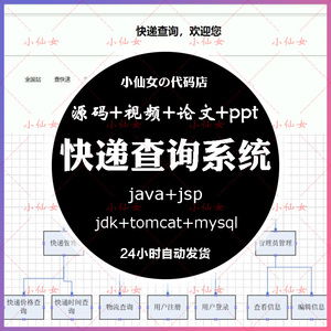 java快递查询系统源代码 jsp物流运单管理项目设计源码 带文档ppt