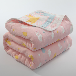 六层纱布毛巾被纯棉单人双人夏季小毛毯新生儿童婴儿宝宝午睡盖毯