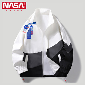 NASA联名夹克男立领春季撞色薄款小众设计感宽松韩版休闲男生外套