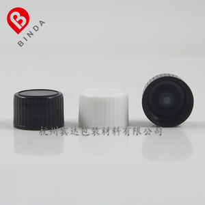 宾达 厂家直销品质保证黑色白色塑料旋盖,圆锥垫18牙标准精油瓶用