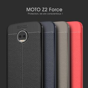 摩托罗拉Moto Z2Force皮纹手机壳硅胶软壳个性防摔保护套潮男女款