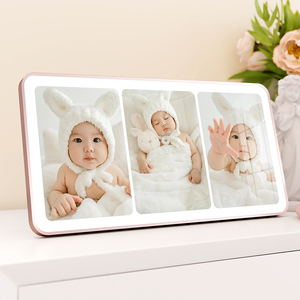 相框摆台儿童照片定制精致水晶小画框6 7 10寸宝宝洗照片做成相框