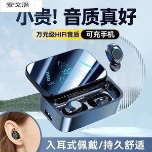 真无线蓝牙耳机2024新款入耳式降噪超长续航适用华为小米oppo篮牙