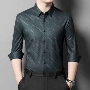 国际一线奢侈品牌商务男装高级感2024新款杰凡尼加厚长袖衬衫