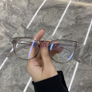 韩版新款复古小框圆框网红眼睛女圆脸防蓝光眼镜女可配近视眼镜架