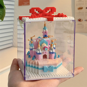 公主城堡diy手工钻石蛋糕积木礼品女孩生日礼物拼图10岁以上拼装