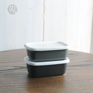 瑕疵更大的外销日单各种搪瓷冰箱保鲜盒食品储物盒卤味密封碗合集