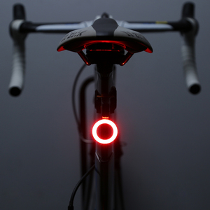 自行车尾灯USB充电夜间骑LED高亮警示爆闪公路山地车装备配件尾灯