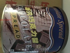 台湾福汎巧克力酱3kg奶酥酱西餐烘焙面包土司用大罐3000g