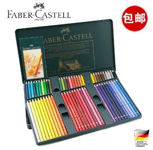 【包邮】德国Faber-Castell 辉柏嘉绿铁盒 60色油性彩色铅笔|彩铅