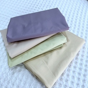 微瑕疵甩卖纯棉床单单件全棉简约纯色斜纹丝光单人枕套被单三件套