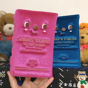 日本GLADEE古书收纳包复古化妆包可爱笔袋文具盒正品