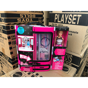 芭比娃娃套装大礼盒小女孩公主生日礼物梦幻衣橱DPP72可换装玩具