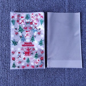 厂家现货定制OPP平口立体袋透明塑料袋 圣诞糖果苹果包装袋100/包