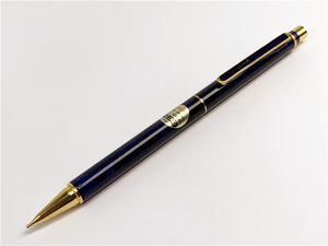 绝版老款 80年代日本PILOT百乐全金属蓝色大理石纹自动铅笔0.5mm
