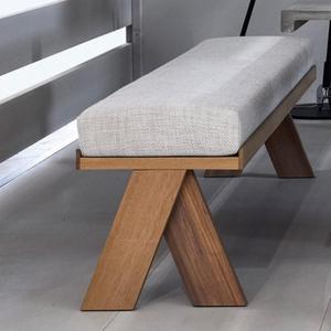 新中式实木布艺沙发凳餐椅长凳长椅店铺用软座椅家用换鞋凳床尾凳