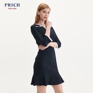 【狂欢价】PRICH2019春夏装新款韩版时尚淑女裙子中长款