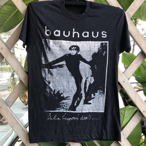 Bauhaus包豪斯乐队后朋克哥特风摇滚短袖美式vintage古着感T恤男