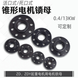 ZD锥形电机锁母 电机活口锁母 0.5-13KW江阴起重电机索母