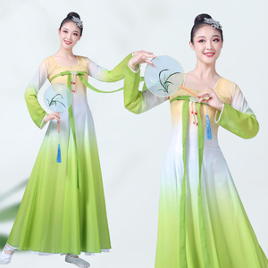 古典舞蹈服神话舞蹈服装新汉服飘逸纱衣中国舞舞蹈服长裙女成人