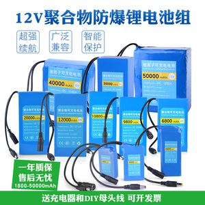 12v锂电池小体积大容量可充电户外移动电源音箱路灯led氙气灯电瓶
