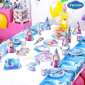 冰雪奇缘party用品儿童生日派对用品套餐艾莎 FROZEN装饰布置餐具