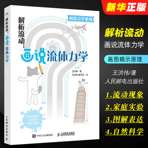 正版解析流动 画说流体力学 人民邮电 王洪伟 画说力学系列 解释日常流动现象 原理家庭实验 自然科学物理流体力学知识科普书籍