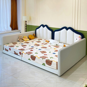 亲子床二胎家庭一家四口组合超大床3米子母拼接床2米x2米2地台床