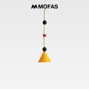 MOFAS北欧孟菲斯彩色卧室床头吊灯简约现代儿童房走廊升降氛围灯