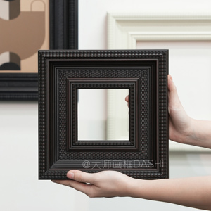中古复古典实木油画框外框黑色白色定制相框镜框证书装裱照片挂墙