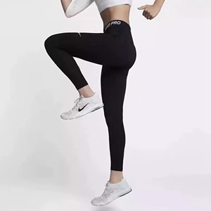Nike耐克女高弹力紧身跑步健身瑜伽训练锻炼打底裤运动速干九分裤