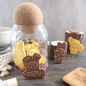新款卡通3D立体兔子小羊小鸡饼干切模黄油曲奇动物手工烘焙模具