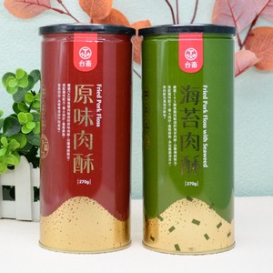 现货台味肉酥 台畜原味 海苔味 猪肉松无添加豆粉味精270g