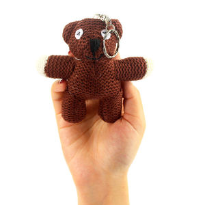 可爱憨豆先生挂饰泰迪熊钥匙扣包包挂件毛绒公仔布偶娃娃小熊挂饰