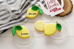 带叶子的柠檬饼干模具 3D水果造型糖霜饼干曲奇饼干切压器