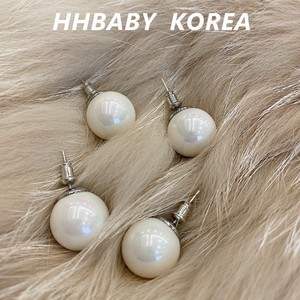 【HHBABY】巨好看！韩国进口 轻奢珍珠耳环珠光泽感气质百搭耳钉