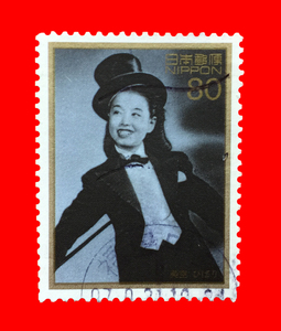外国邮票1341  日本美女美空云雀影视明星歌星少女时代信销大票幅