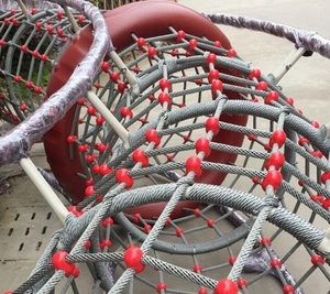 幼儿园儿童户外攀爬网配件钢丝芯绳锦纶绳变色尼龙绳游乐设备拓展