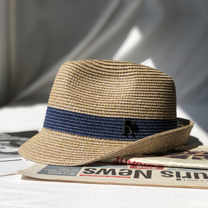 新款大头围男帽旅游度假英伦爵士草帽遮阳防晒凹造型时尚潮流礼帽