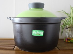 康耐特自然厨陶瓷锅砂炖汤煲耐高温可干烧见明火3L大容量带盖千味
