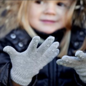 丹麦Gobabygo儿童手套婴儿宝宝分指保暖冬季男女孩纯棉防滑