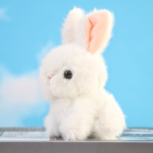 仿真小兔子毛绒挂件可爱小白兔公仔钥匙扣玩偶背包挂饰生日礼物女
