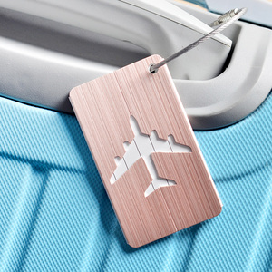 出国旅游铝合金行李牌金属登机牌旅行箱托运牌出差拉杆箱标识吊牌