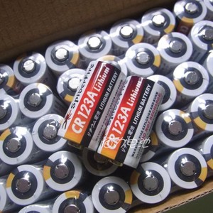 CR123A锂电池3V1400mAh足容量CR17345气表电水表门磁胶片机锂电池