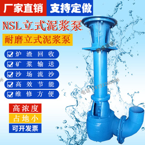 NSL立式泥浆泵 液下泥沙泵 鱼塘清淤泥浆泵
