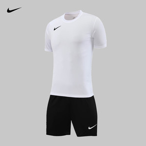 Nike耐克足球服套装男定制短袖足球衣速干运动队服比赛训练服印字