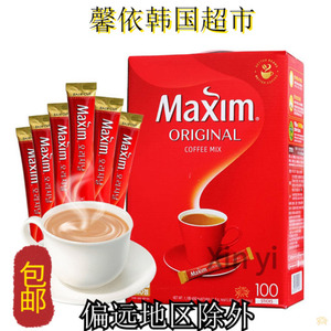 韩国进口Maxim东西麦可馨麦馨原味三合一速溶咖啡1180g红