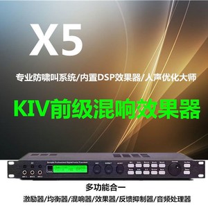 X5前级效果器专业数字卡拉OK KTV话筒混响防啸叫前置舞台处理器