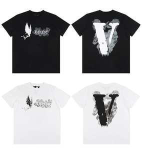 VLONE 19SS华盛顿限定烟雾迷雾大V短袖 恶魔天使翅膀POP游击店T恤