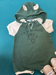 苏打牛奶系列夏装爬服哈衣婴儿装连体衣纯棉短袖男包童装